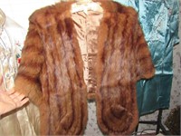 Vintage 1950's Beaver Fur Shawl Stole