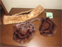 Brown Fur Stole and Collar