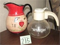 Whistler Coffee Pot & Pitcher