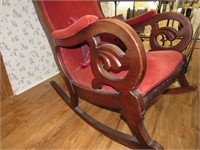 1930's VINTAGE Unique Rocking Chair