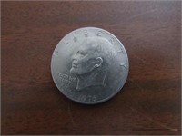 Eisenhower dollar with the dual dates 1776-1976