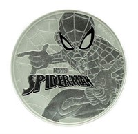 2017 Marvel Spider-Man 1 Ounce Pure Silver Coin
