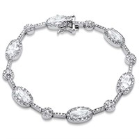 Elegant 14.50 ct White Sapphire Tennis Bracelet