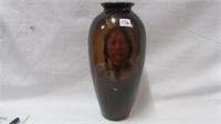 Owens Utopia  10" Indian vase signed Anna Best