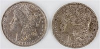 Coin 2 Morgan Silver Dollars 1887-O & 1886-O
