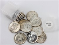 Coin 1964-P (20) Kennedy Half Dollars BU