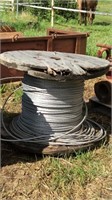 Largest spool of three of Aluminum Cable