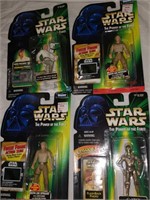 4 NOC Star Wars Action Figures POTF