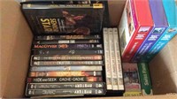 ASSORTMENT OF DVDS + VHS