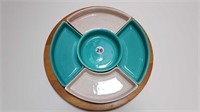 RETRO LAZY SUSAN WITH SERVING DISHES