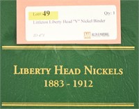 Littleton Liberty Head "V" Nickel Binder 1883-1912