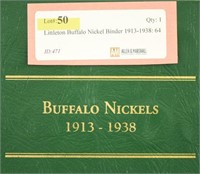 Littleton Buffalo Nickel Binder 1913-1938: 64