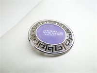 Signed WM 925 Silver & Lavender Chalcedony