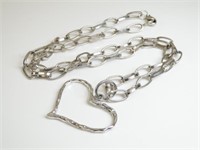 925 Silver Heart Pendant Necklace
