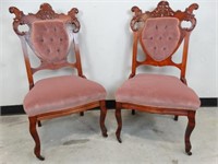 Antique Victorian Parlor Chairs - 2