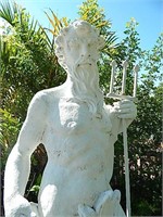 6’ tall Vintage Poseidon statue.