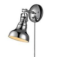 GLOBE PLUG IN WALL SCONCE