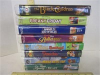Grouping of Disney VHS tapes