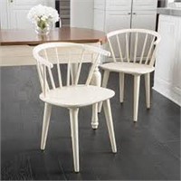 TOTAL OF 2 ROUNDED BACK SPINDLE DINING CHAIR