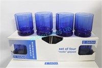 LOT, 40 PCS, BLUE ROCKS GLASSES