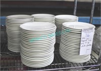 LOT, APPROX 110 PCS, 7" D WHITE PLATES