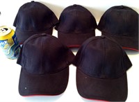 5 casquettes de qualité s/m noire Neuf