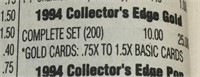 1994 Collector's Edge "Gold Full Sets"
