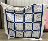 Hand Embroidered Bedspread & Shams, misc sheets