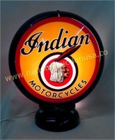 Indian Motor Cycle Gas Pump Globe