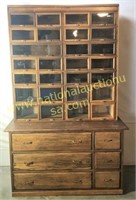 Antique General Store Display Hutch