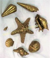 Brass Sea Shell Collection