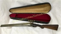 Double Barrel Engraved Shotgun In Fitted Case