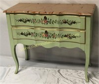 Hand Painted 2 Drawer Chest