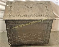 Antique Tin Wrapped Wood Box