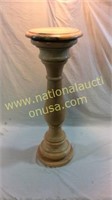 Carved Pink Marble Pedestal 38inch Tall X 18