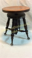 Antique Gerts Ball In Claw Piano Stool