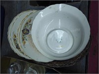 Crown Ivory dishes