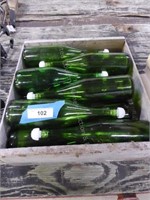 Green bottles & box