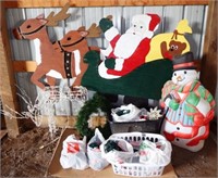 Holiday Decorations Snowman Blow Mold & More