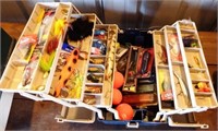Fishing Tackle Box Loaded with Tackle