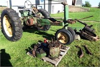 1950 John Deere A Tractor -- Ready to be Rebuilt