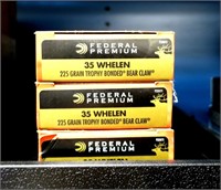 3- Boxes Federal Premium .35 Whelen 225-grain