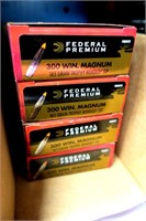 4- Boxes Federal Premium .300 WIN Mag