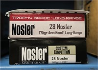 2- Boxes Nosler .28 Nosler, 175-grain