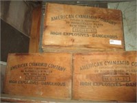 American Cyanamid Company dynamite boxes