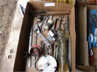 Flat w/wire brush, hole cutter, crescent wrench,