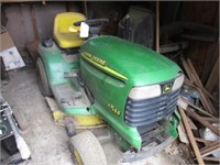 JD LT135 PARTS ONLY mower w/bagger