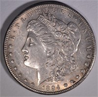 1894-S MORGAN DOLLAR  AU/UNC