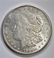 1921-S MORGAN DOLLAR, CH BU