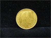 1919 COLOMBIA 5 PESO GOLD COIN